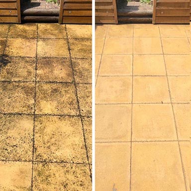 garden patio pressure washing service wiltshire